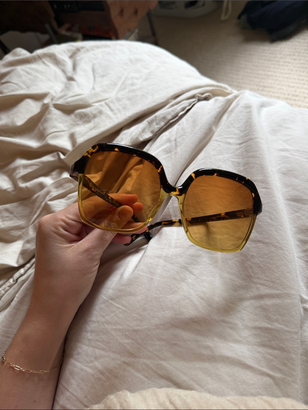 Kaleos oversized tortoiseshell sunglasses